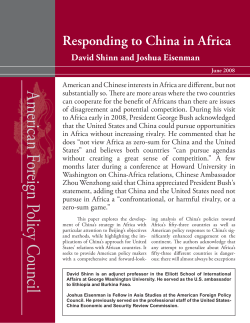 David Shinn and Joshua Eisenman - American Foreign Policy Council