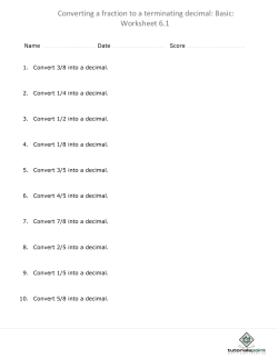 Converting a fraction to a terminating decimal: Basic
