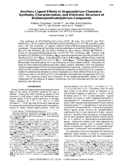 Ancillary Ligand Effects in Organoyttrium Chemistry