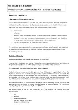 Accessibility policy and action plan