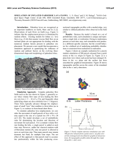 Simulation of Inflated Pahoehoe Lava Flows