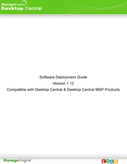 Desktop Central Software Deployment Guide