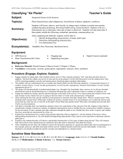 Classifying &ldquo;Air Plants&rdquo; - Florida Department of Environmental
