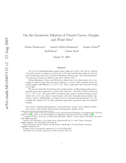 On the Geometric Dilation of Closed Curves