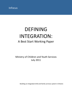 defining integration - Hamilton Best Start