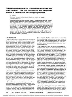 Theoretical determination of molecular structure and