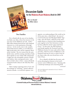 Discussion Guide - Oklahoma Reads Oklahoma