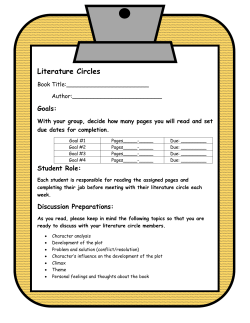 Literature Circles - Ector County ISD.