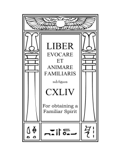 To Evoke a Familiar Spirit