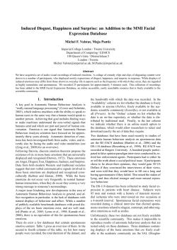 Induced Disgust, Happiness and Surprise: an Addition to the MMI
