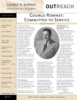 Summer 2007 - BYU Marriott School