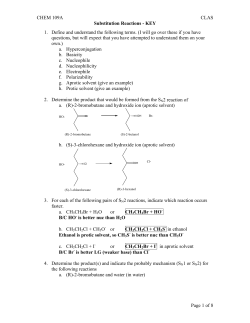 CHEM 109A CLAS - UCSB C.L.A.S.