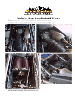 BoonDocker Nitrous System Honda 400EX Pictures