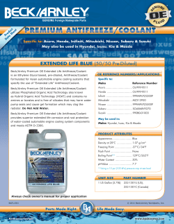 PREMIUM ANTIFREEZE/COOLANT