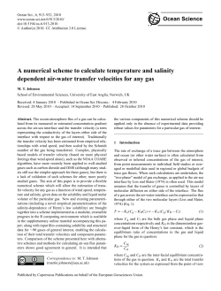 A numerical scheme to calculate temperature and
