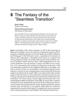 8 The Fantasy of the &ldquo;Seamless Transition&rdquo;