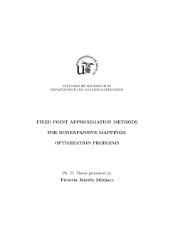FIXED POINT APPROXIMATION METHODS FOR NONEXPANSIVE