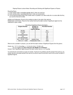 Lecture Notes - Flipping Physics