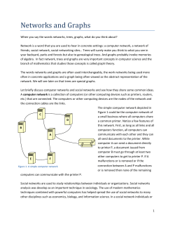 Networks and Graphs