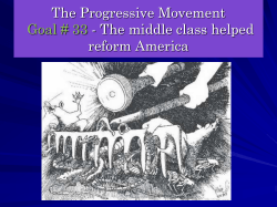 The Progressive Movement Goal # 33