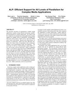 ALP: Efficient Support for All Levels of Parallelism for