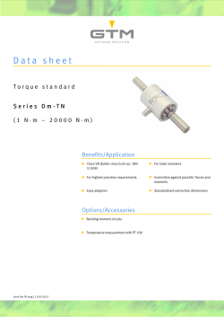 Data sheet Serie Dm-TN