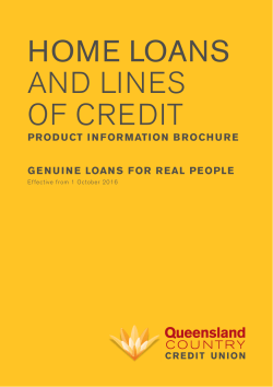 home loans and lines of credit - Queensland Country Credit Union