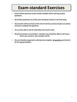 Exam-standard Exercises - Login Page for Xphysics