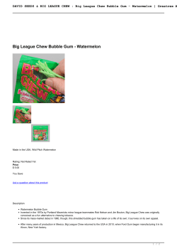 Big League Chew Bubble Gum - Watermelon