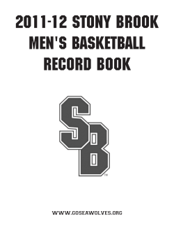 2011-12 stony brook men`s basketball record book