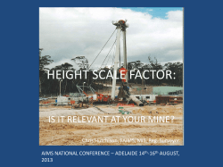 Height Scale Factor - Is it Relevant at Your Mine?