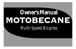 Owner S Manual - Motobecane USA