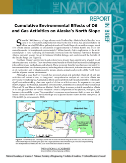 Cumulative Environmental Effects of Oil and Gas Activities on
