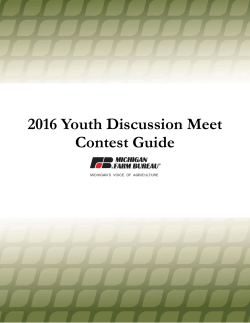 2016 Youth Discussion Meet Contest Guide