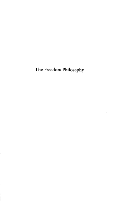 The Freedom Philosophy - Foundation for Economic Education