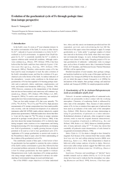 Evolution of the geochemical cycle of Fe through geologic time: Iron