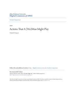 Actions That A (Wo)Man Might Play