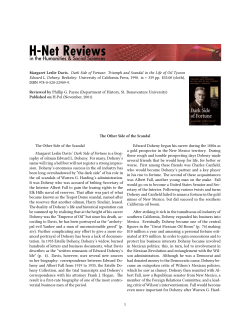 The Other Side of the Scandal - H-Net