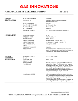 material safety data sheet (msds) butene