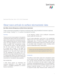 Shear wave arrivals in surface microseismic data