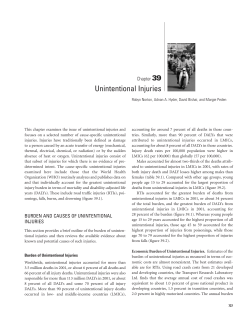 Unintentional Injuries