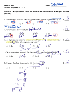 In Class Assignment 1.1-1.5 Section A &ndash; Multiple