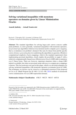 Solving variational inequalities with monotone operators on