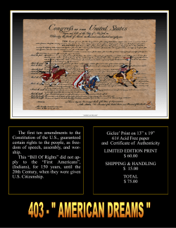 Giclee` Print on 13&rdquo; x 19&rdquo; 61# Acid Free paper and Certificate of