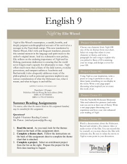 9 summer read 2015 - Pope John Paul II High School