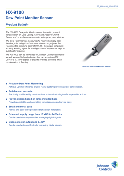 HX-9100 Dew Point Monitor Sensor