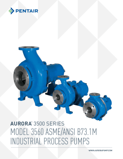MODEL 3560 ASME/ANSI B73.1M INDUSTRIAL PROCESS PUMPS