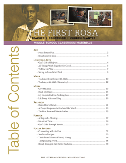 Rosa Young Middle School classroom materials