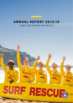 annual report 2014-15 - The official website of Surf Life Saving