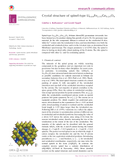 Crystal structure of spinel-type Li0. 64Fe2. 15Ge0. 21O4